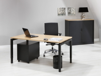 Bureautafel Q-Bic Black 200x80cm